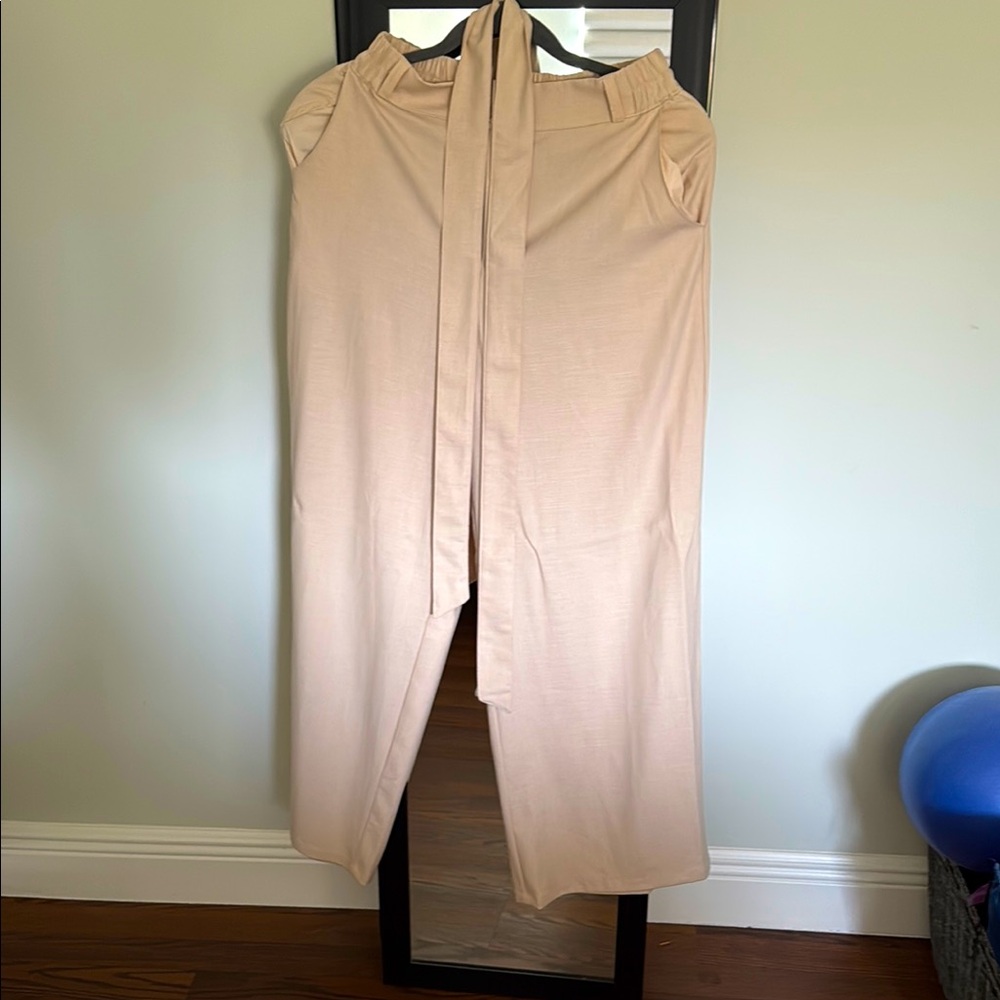 Elegant Cream Women's palazzo pants